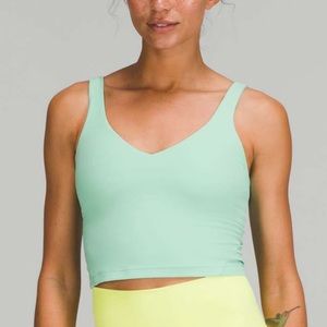 Lululemon align cropped tank size 6 wild mint GUC